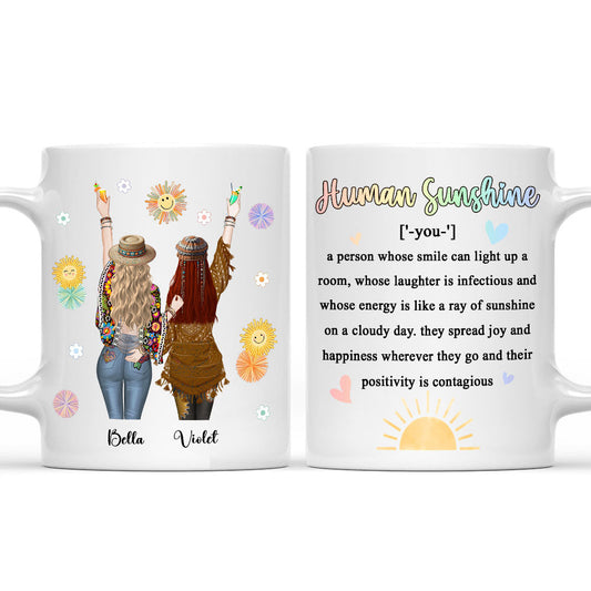Punch Bitch Hippie Version - Personalized Custom Coffee Mug