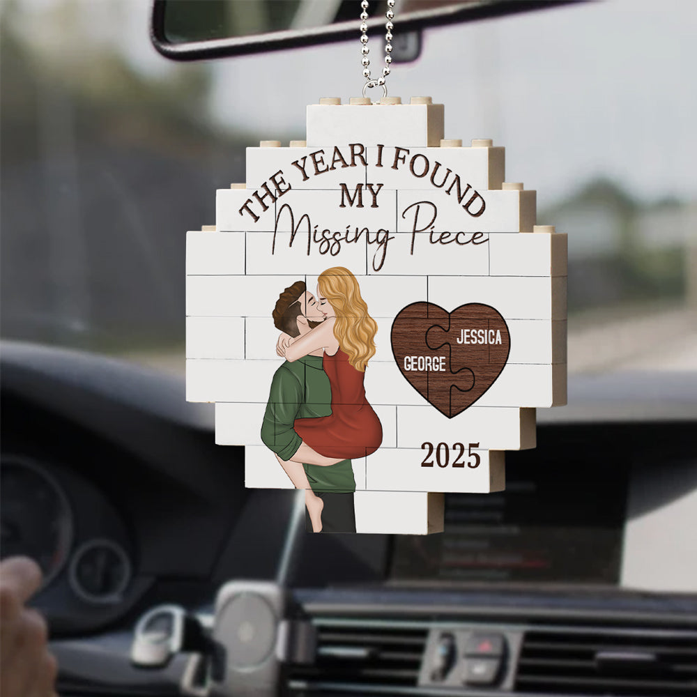 My Missing Piece - Personalized Custom Puzzle Car Ornament