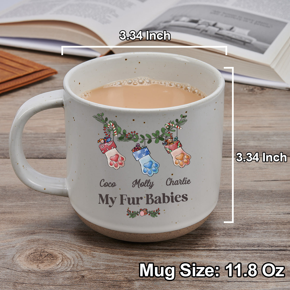 Grandma Funny Stockings Merry Christmas - Personalized Custom Pottery Mug