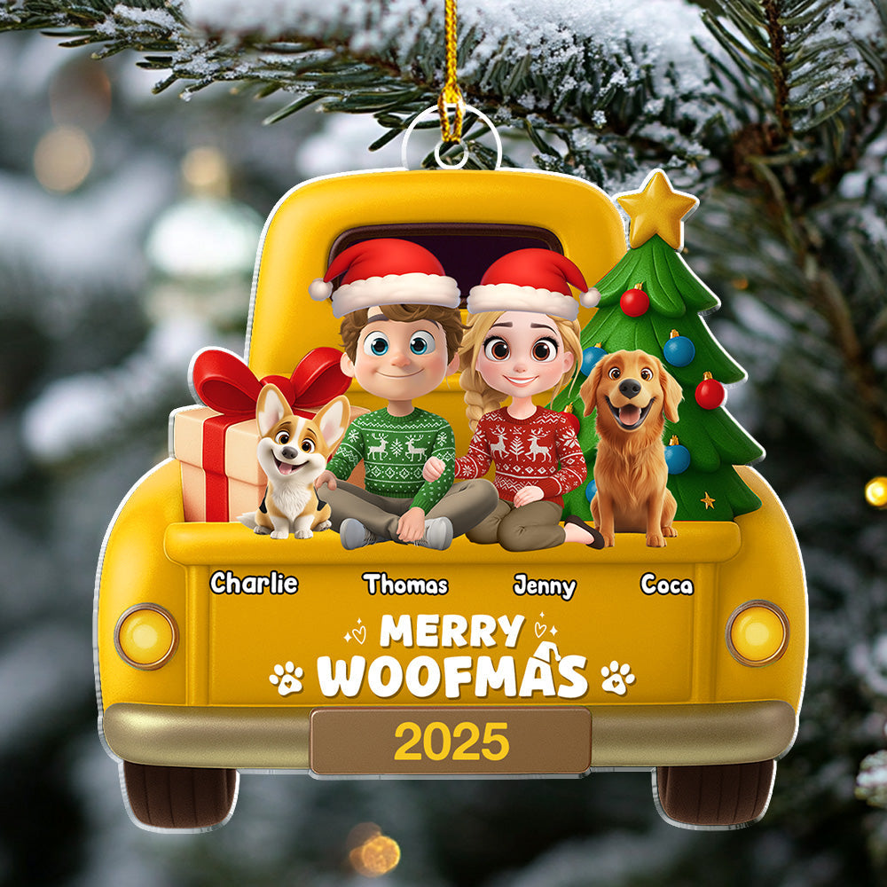 Hop On Da Car - Personalized Custom 3D Effect Acrylic Ornament