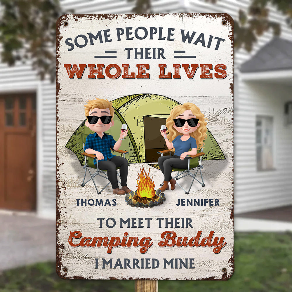 Together In Every Campfire Night - Personalized Custom Metal Sign