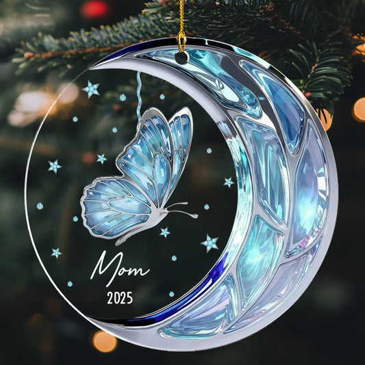 Miss You Mom And Dad - Personalized Custom Acrylic Ornament