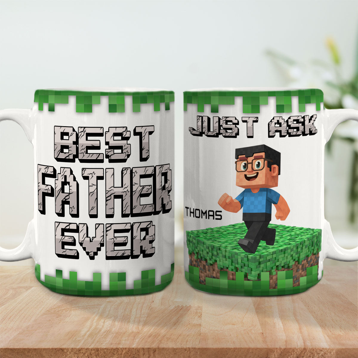 Best Papa Ever Ever - Personalized Custom Coffee Mug