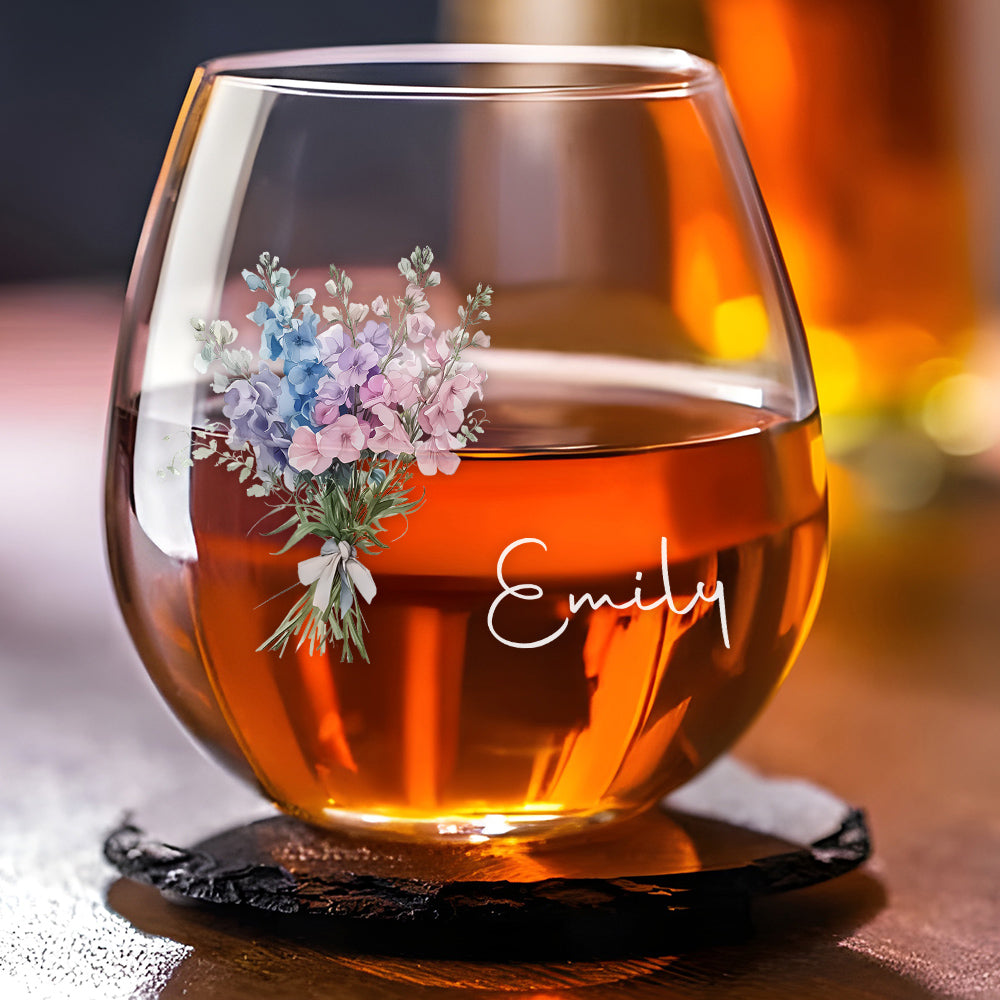 Flowers Do Not Tell They Show - Personalized Custom Wine Glass