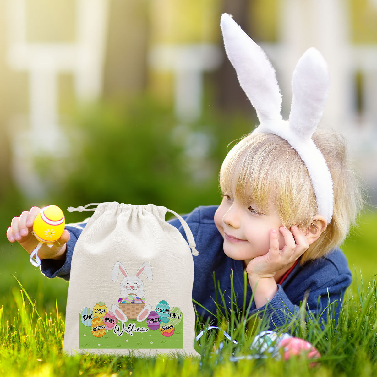 Bunny Kids Bag - Personalized Custom Favor Bag