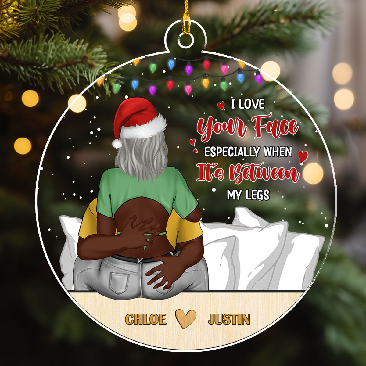 Love You When - Personalized Custom Acrylic Ornament