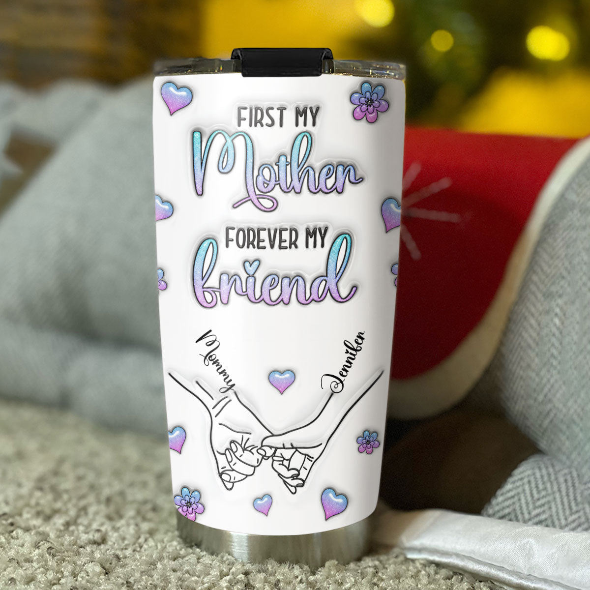 Forever My Friend - Personalized Custom 3D Inflated Effect Tumbler
