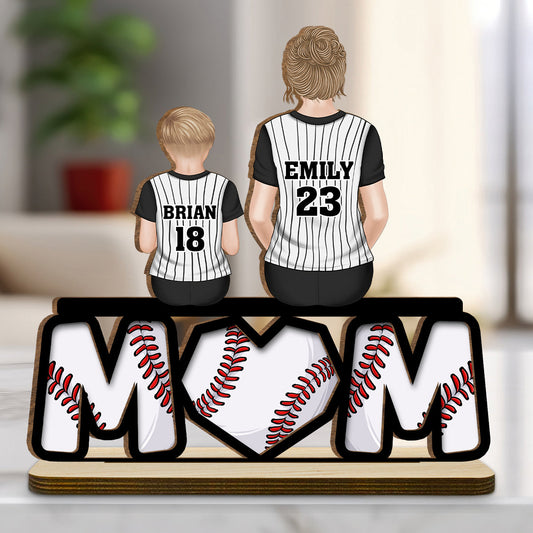 Raising Champions With Love - Personalized Custom 2-Layer Wood Plaque With Flat Base