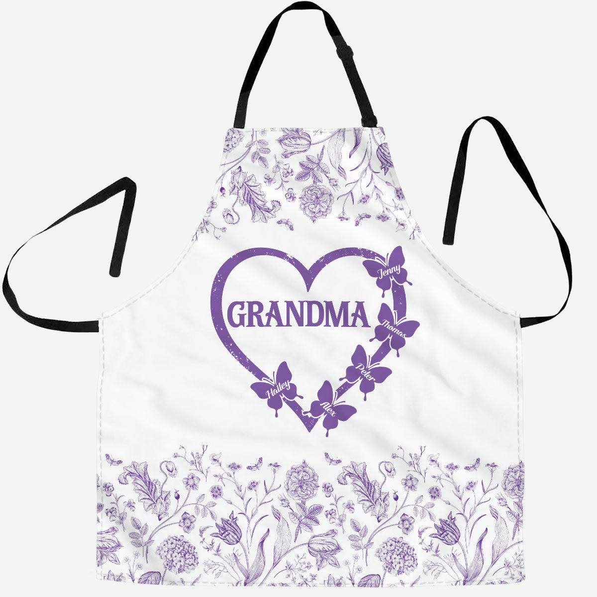 Floral Grandma - Personalized Custom Apron