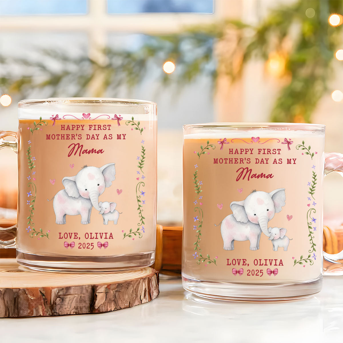 Special Day For Mommy - Personalized Custom Glass Mug