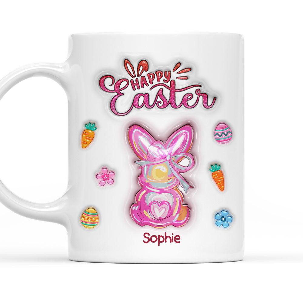 Happy Easter Surprise - Personalized Custom 3D Inflated Effect Mug