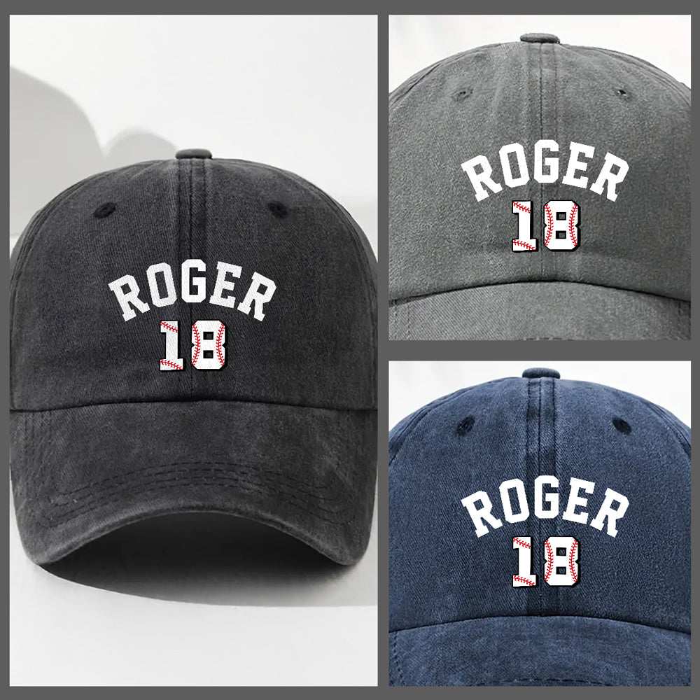 You Make My Heart Smile - Personalized Custom Vintage Washed Denim Cap