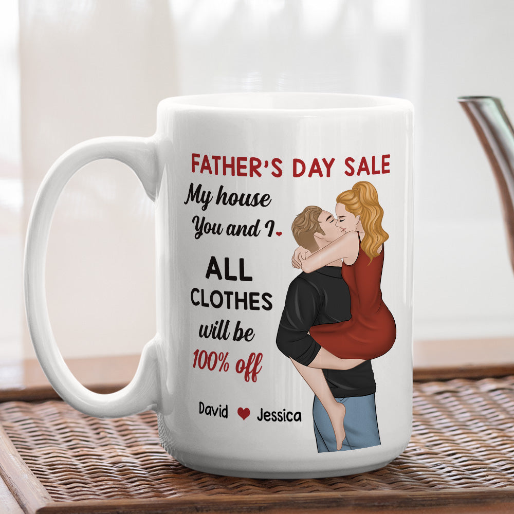 You Me No Clothes Deal - Personalized Custom Coffee Mug