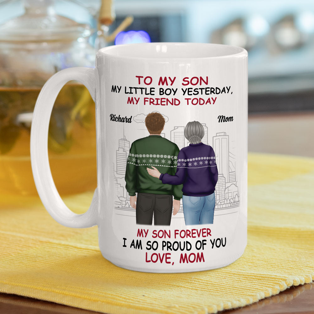 My Son My Shining Star - Personalized Custom Coffee Mug