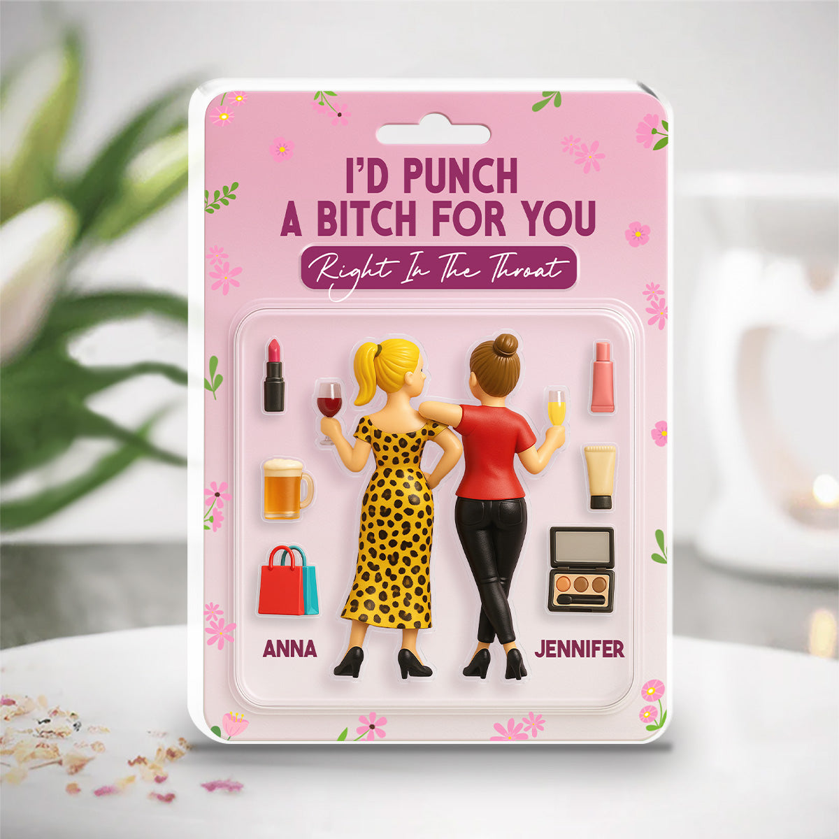 Bestie Always And Forever - Personalized Custom Acrylic Plaque