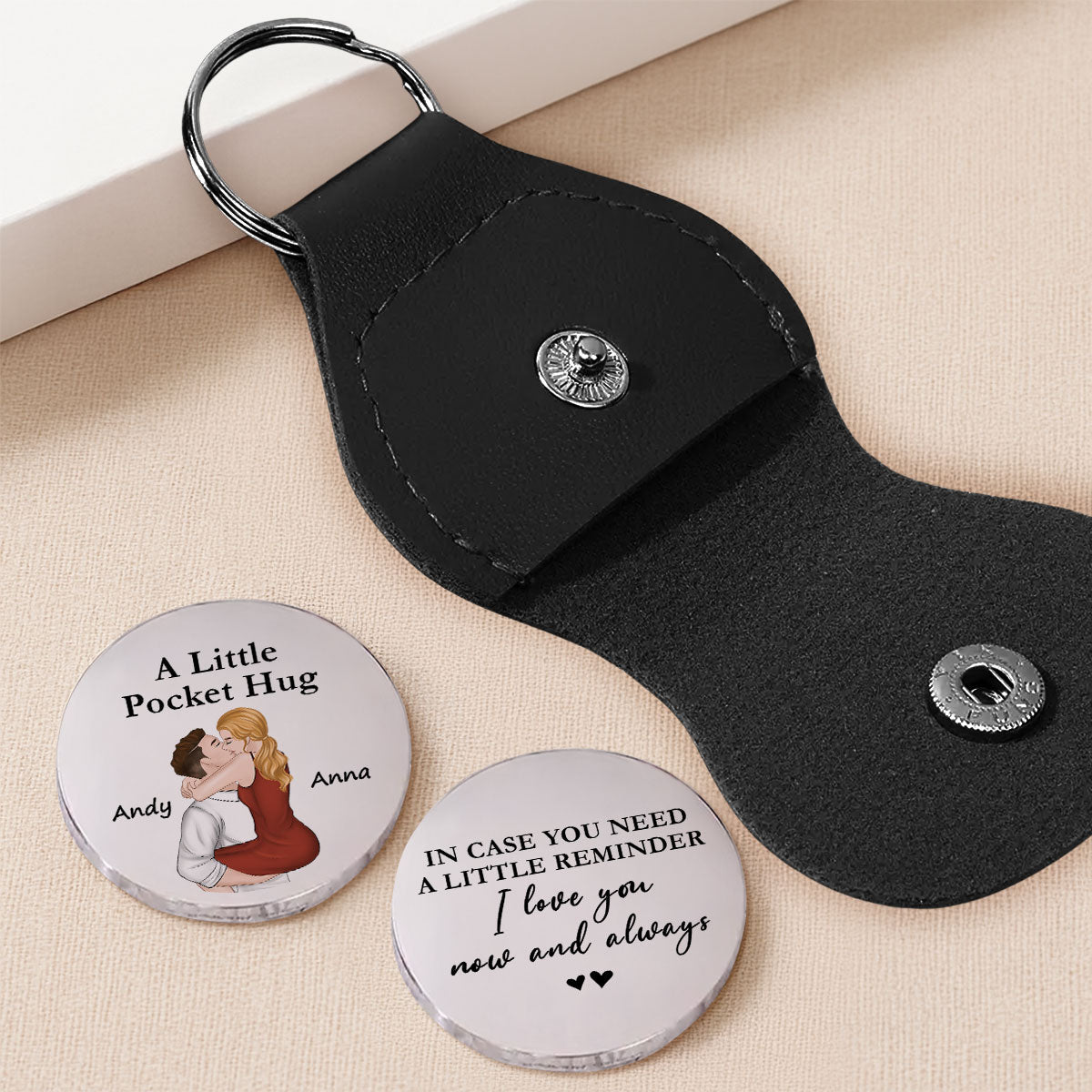 Love You Now And Always - Personalized Custom Pocket Hug