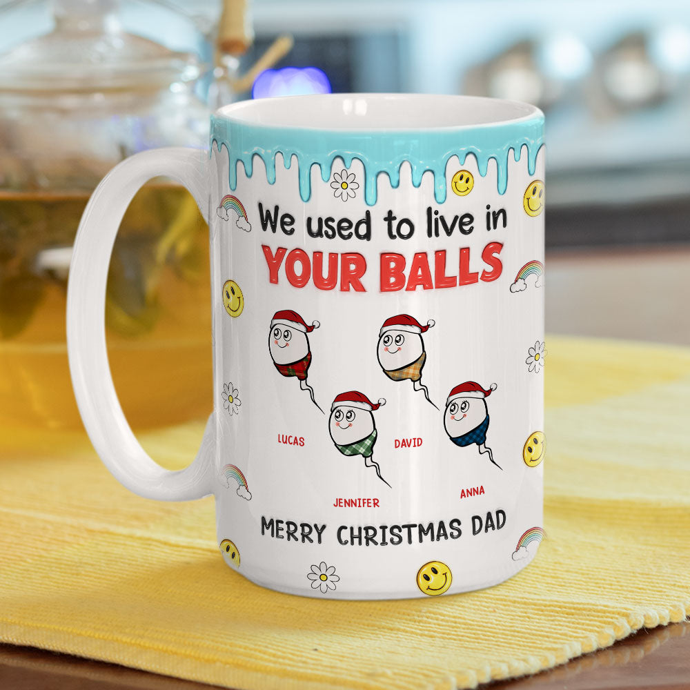 We Used to Hang Out in Your Balls - Personalized Custom 3D Inflated Effect Mug