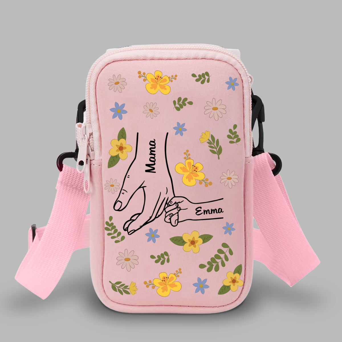 Hand In Hand - Personalized Custom Water Bottle Carrier Bag