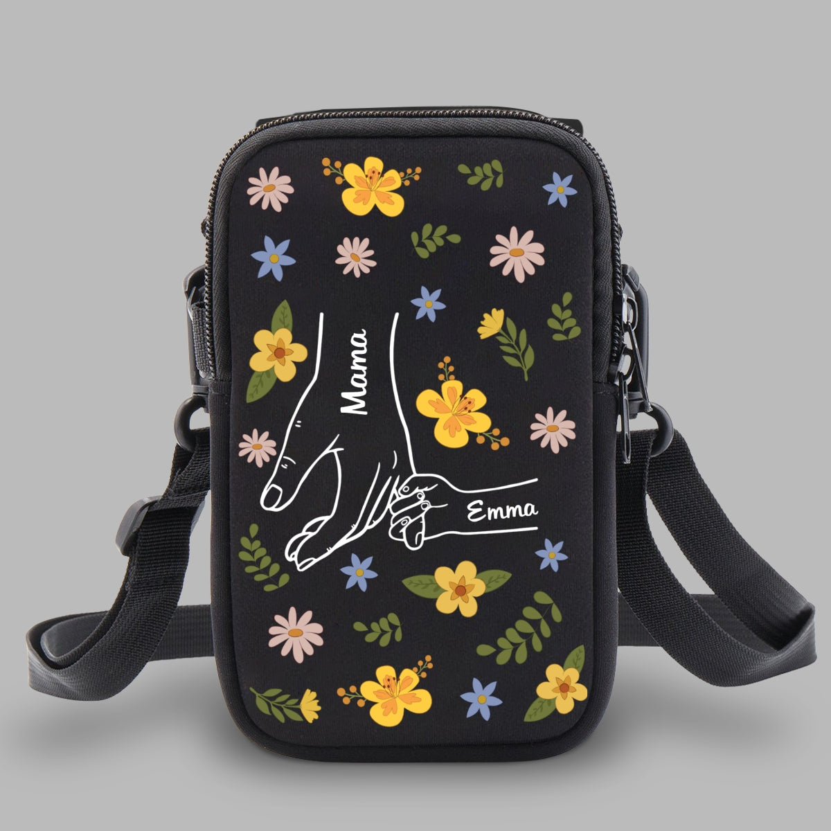 Hand In Hand - Personalized Custom Water Bottle Carrier Bag