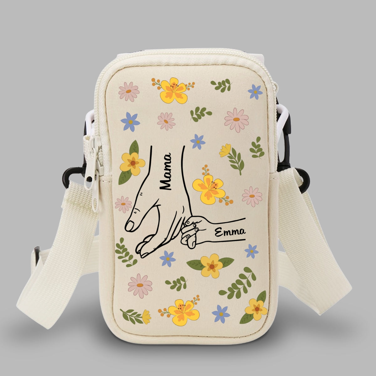 Hand In Hand - Personalized Custom Water Bottle Carrier Bag