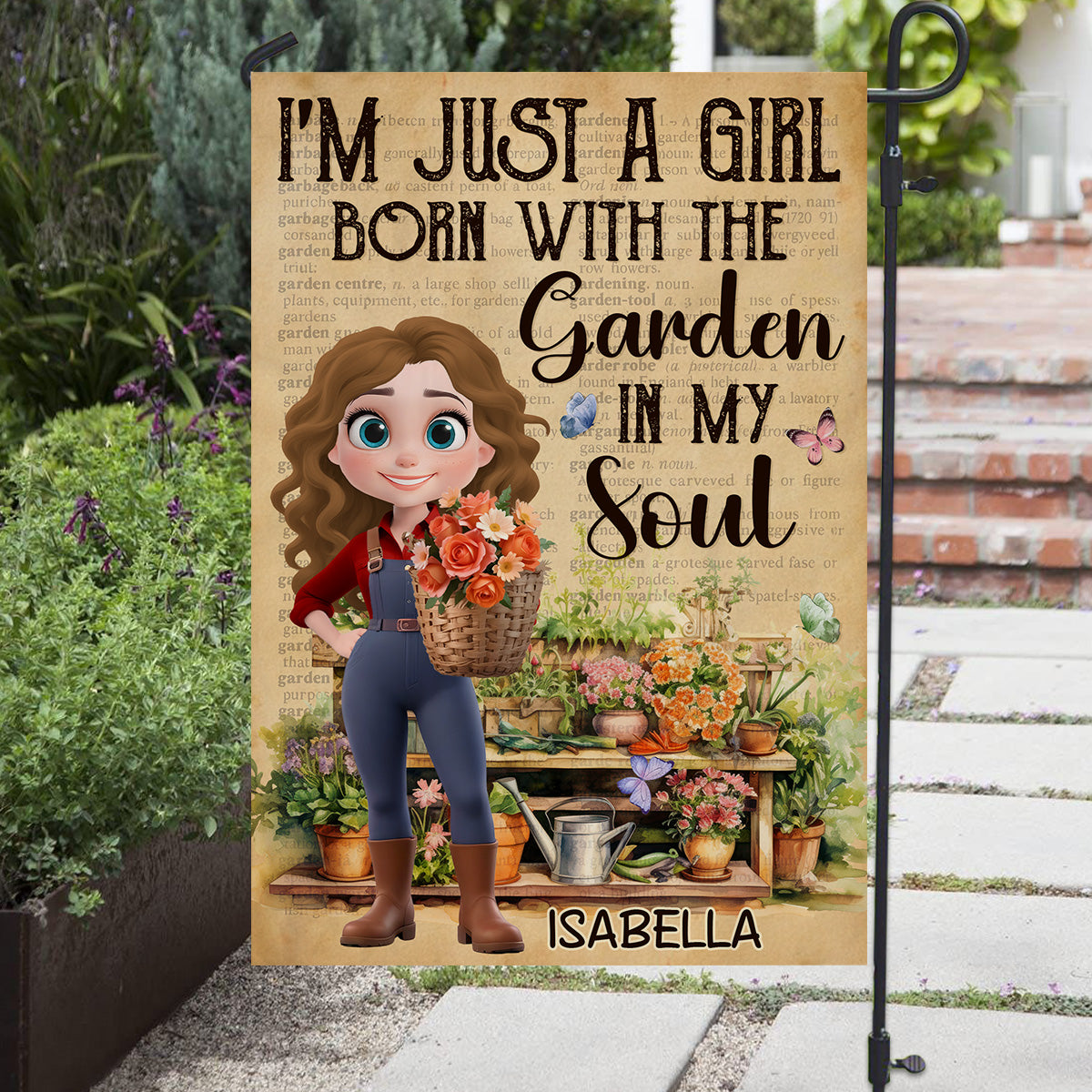 Garden In My Soul - Personalized Custom Flag