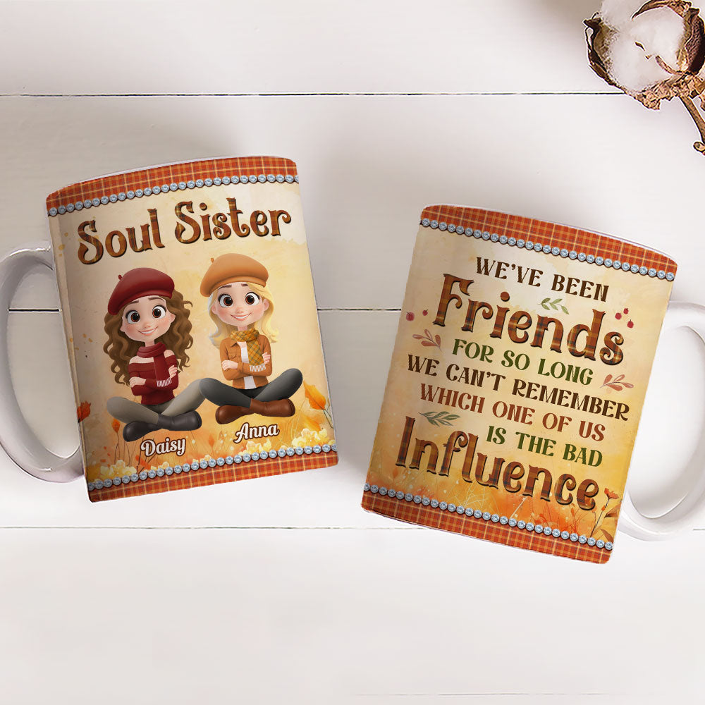 Pumpkin Spice Besties - Personalized Custom Coffee Mug