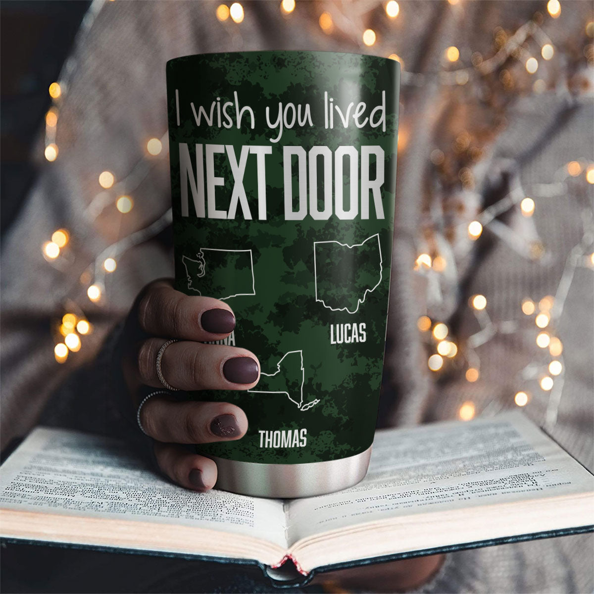 I Wish We Lived Closer Cool Version - Personalized Custom Tumbler