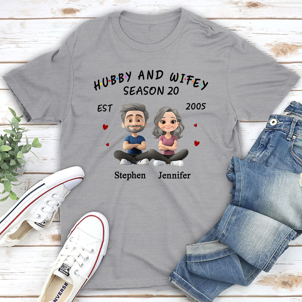 Hubby And Wifey - Personalized Custom Shirt