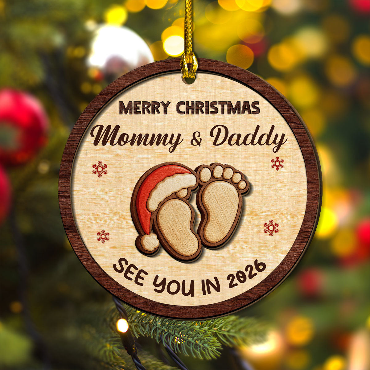 We Are Expecting You - Personalized Custom 2-Layered Wood Ornament