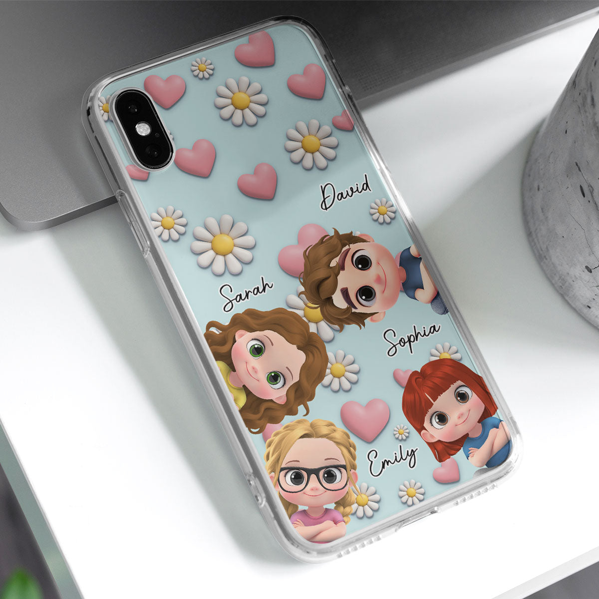 Grandkids Over Everything - Personalized Custom 3D Effect Phone Case