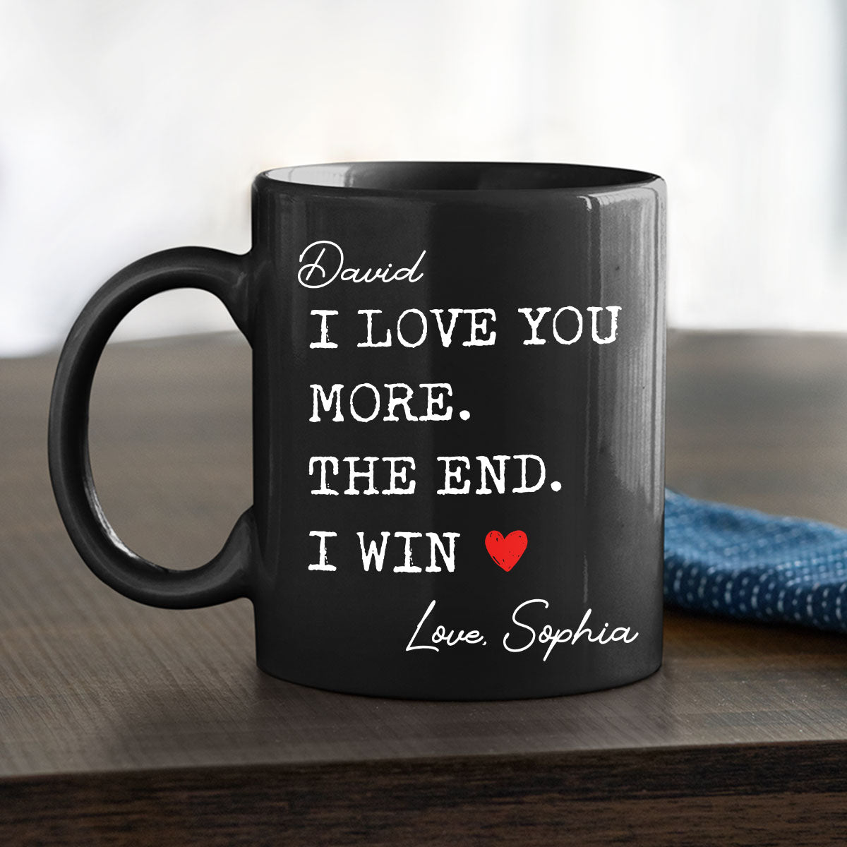 I Win - Personalized Custom Coffee Mug