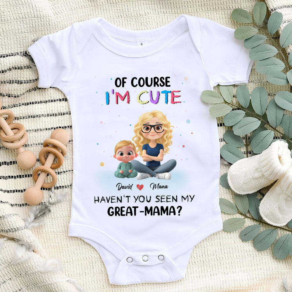 I Am Cute Like My Mommy - Personalized Custom Baby Onesie