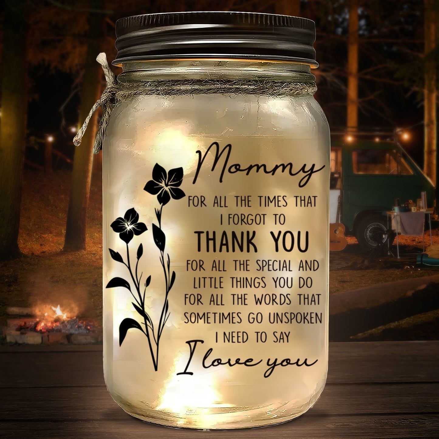 You Make Life So Special Mom - Personalized Custom Mason Jar Light