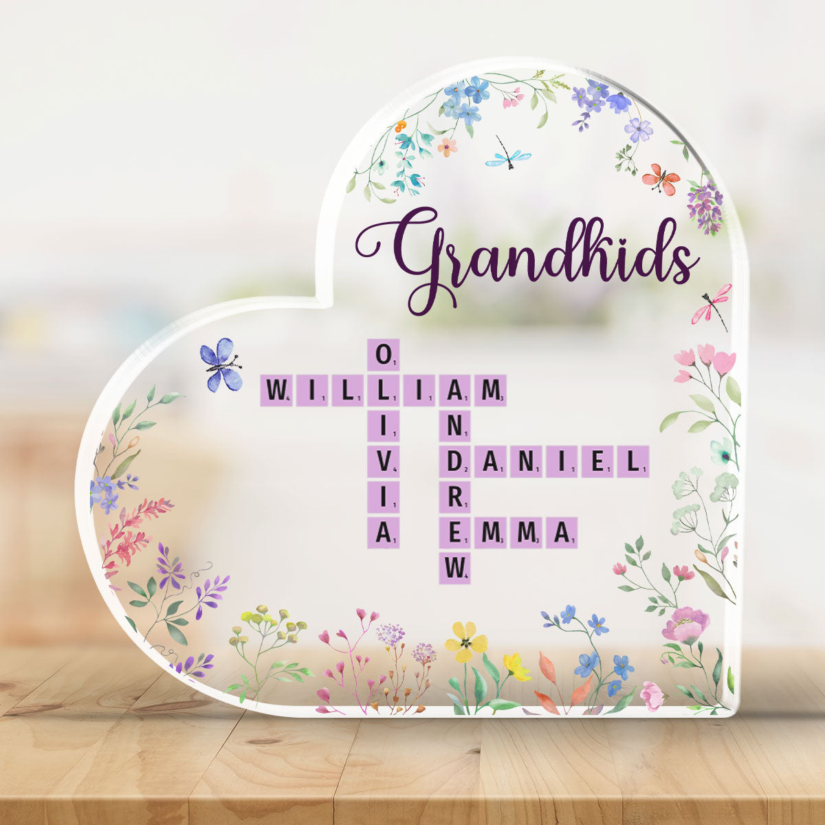 Grandkids Made Life More Grand - Personalized Custom Acrylic Plaque