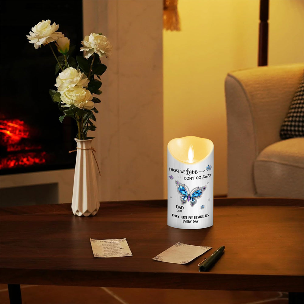 Those We Love Beside Us Every Day - Personalized Custom LED Candle