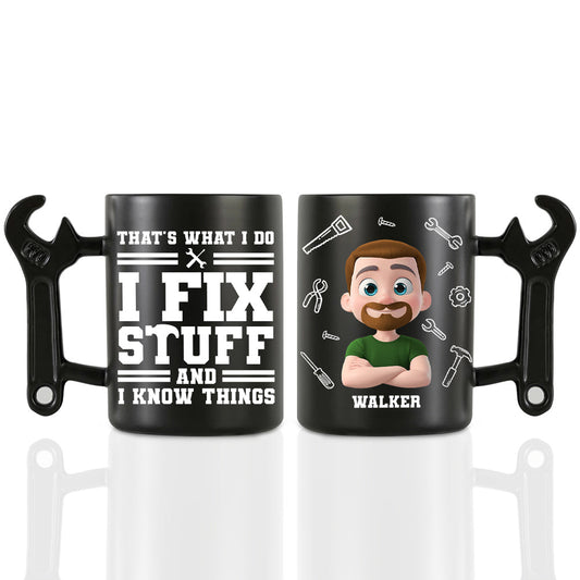 That's What I Do - Personalized Custom Wrench Handle Mug
