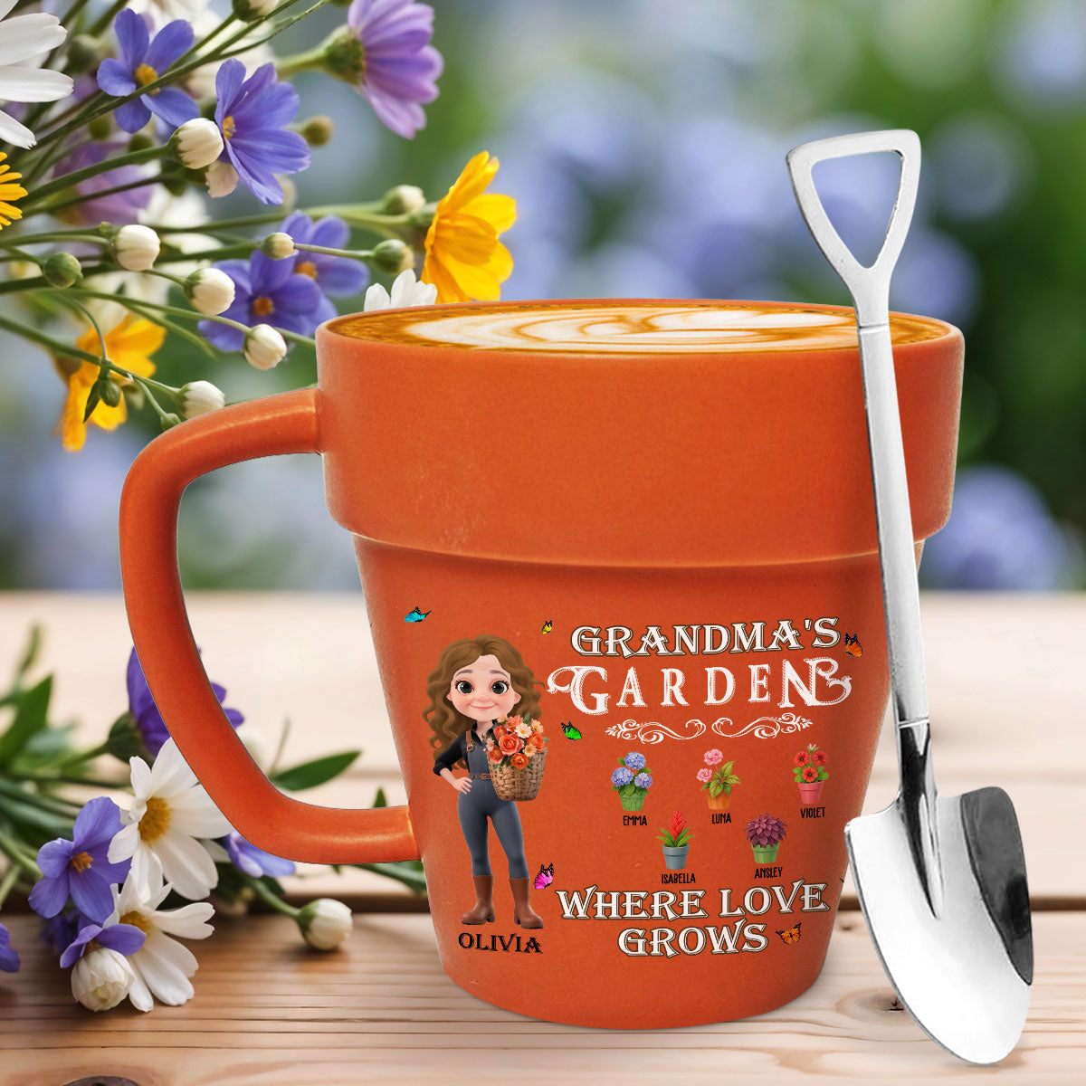 Where Love Grows - Personalized Custom Plant Pot Mug