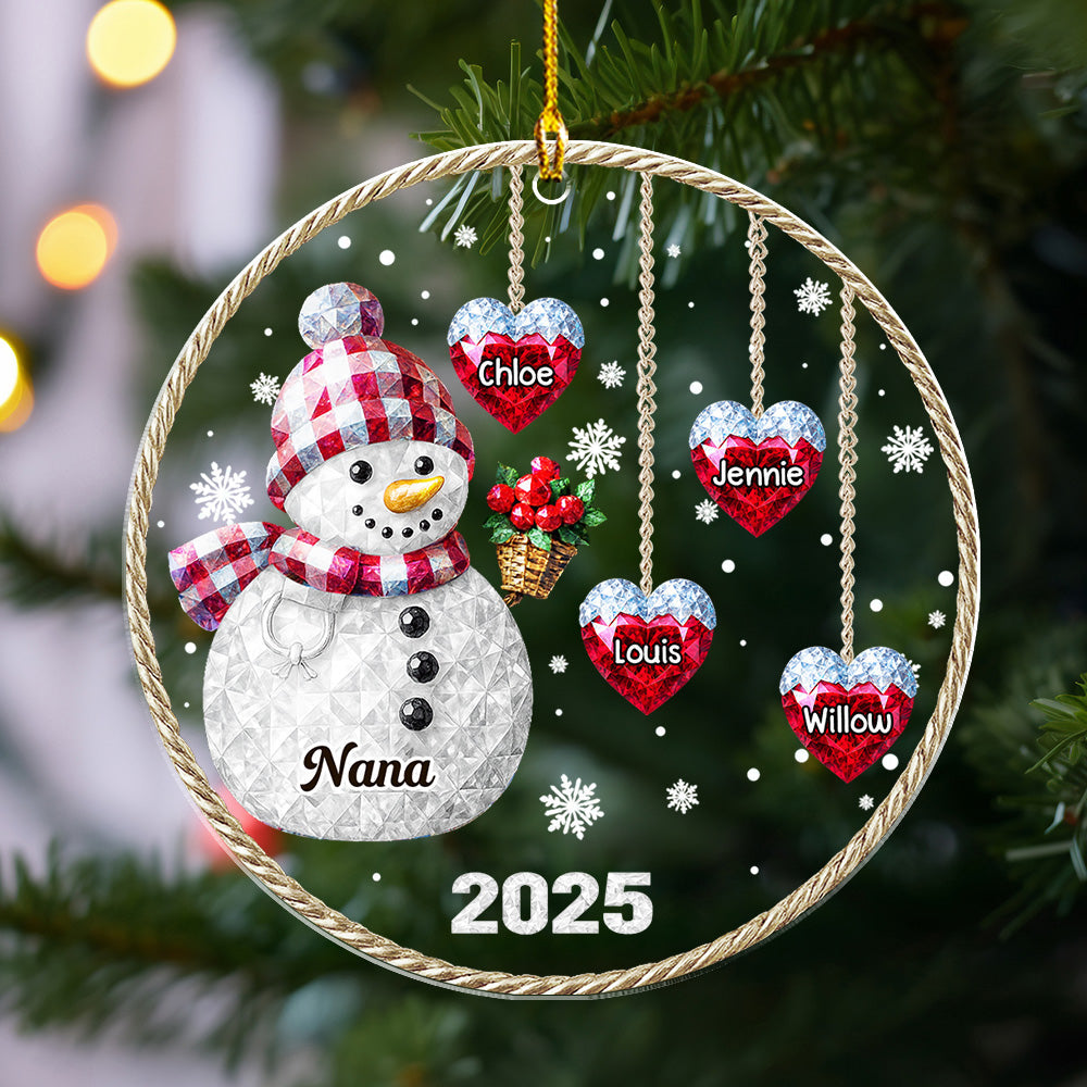 Family Name 2025 - Personalized Custom Acrylic Ornament