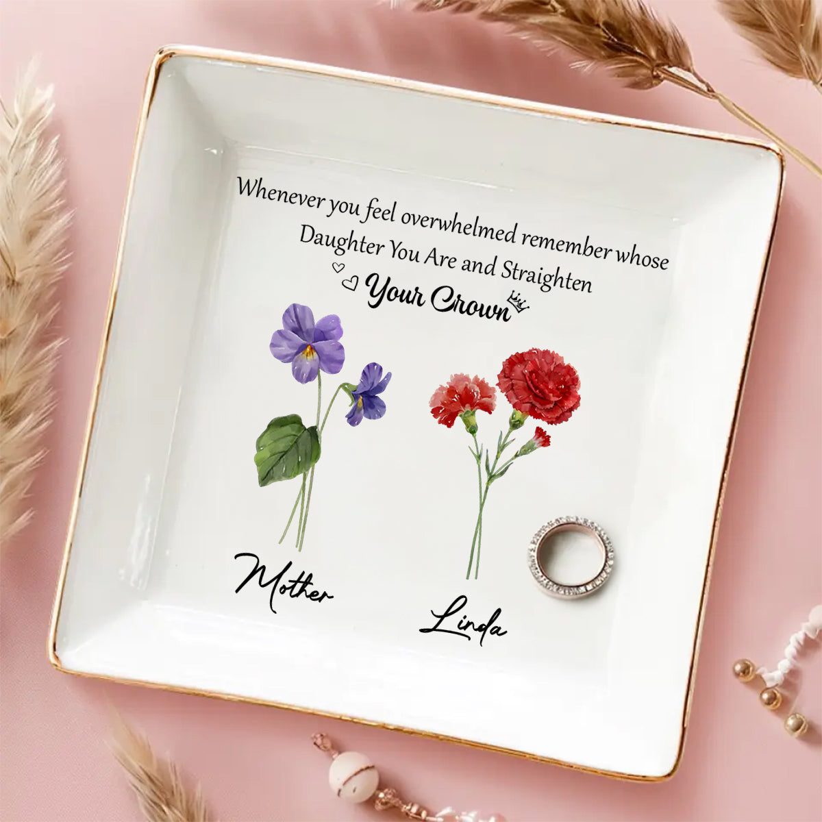 You Are My Daughter - Personalized Custom Jewelry Dish