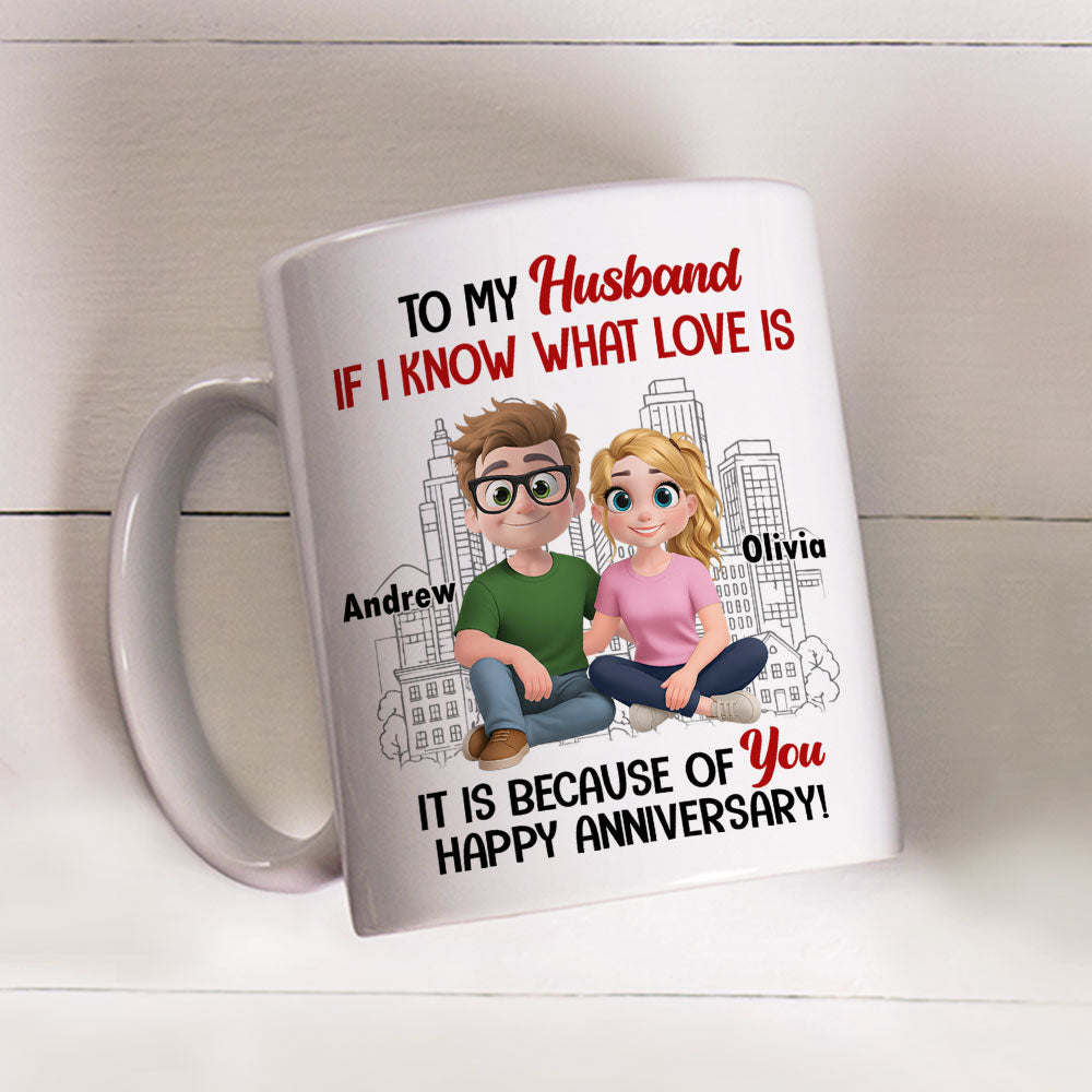 Love Means You And Me - Personalized Custom Coffee Mug