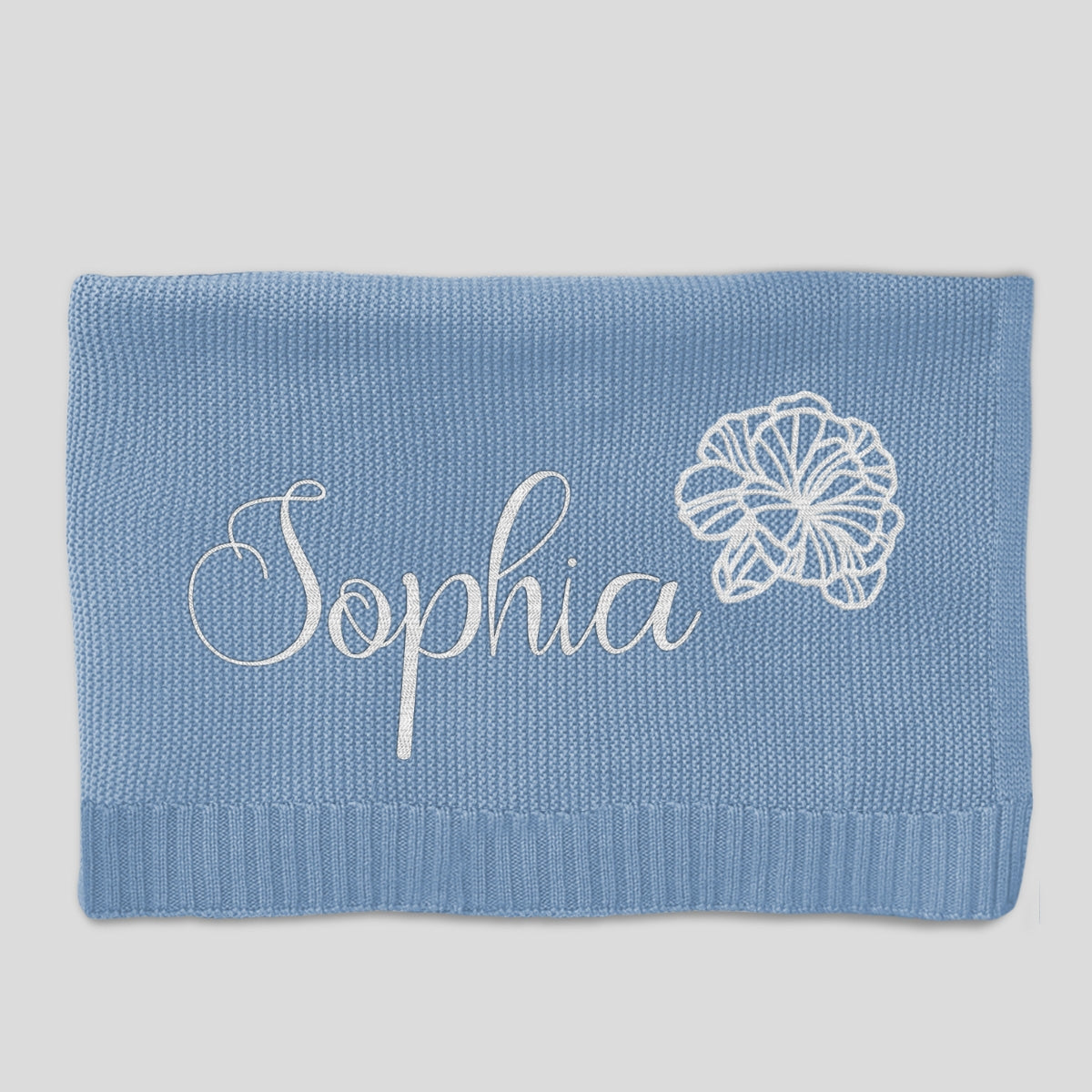 Sweat Dream - Personalized Custom Embroidered Knitted Baby Blanket