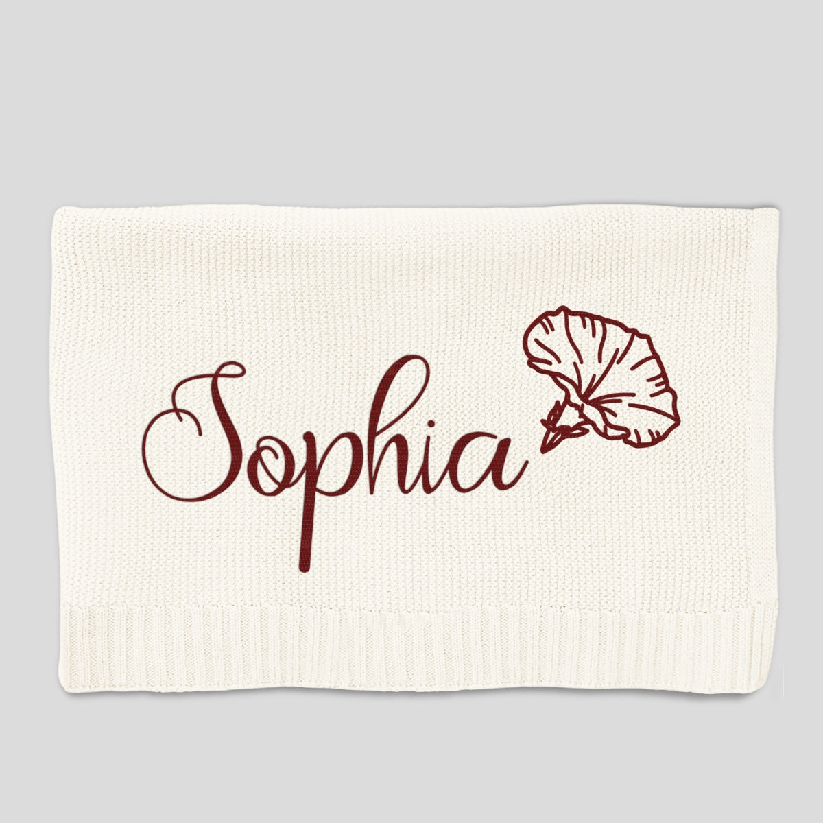 Sweat Dream - Personalized Custom Embroidered Knitted Baby Blanket