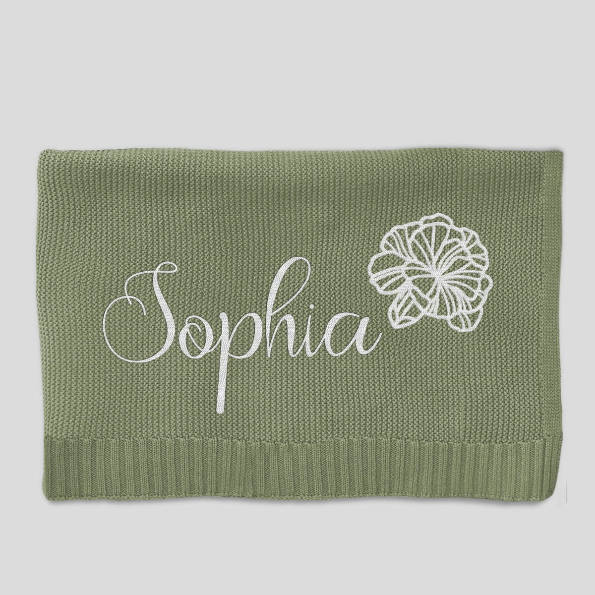 Sweat Dream - Personalized Custom Embroidered Knitted Baby Blanket