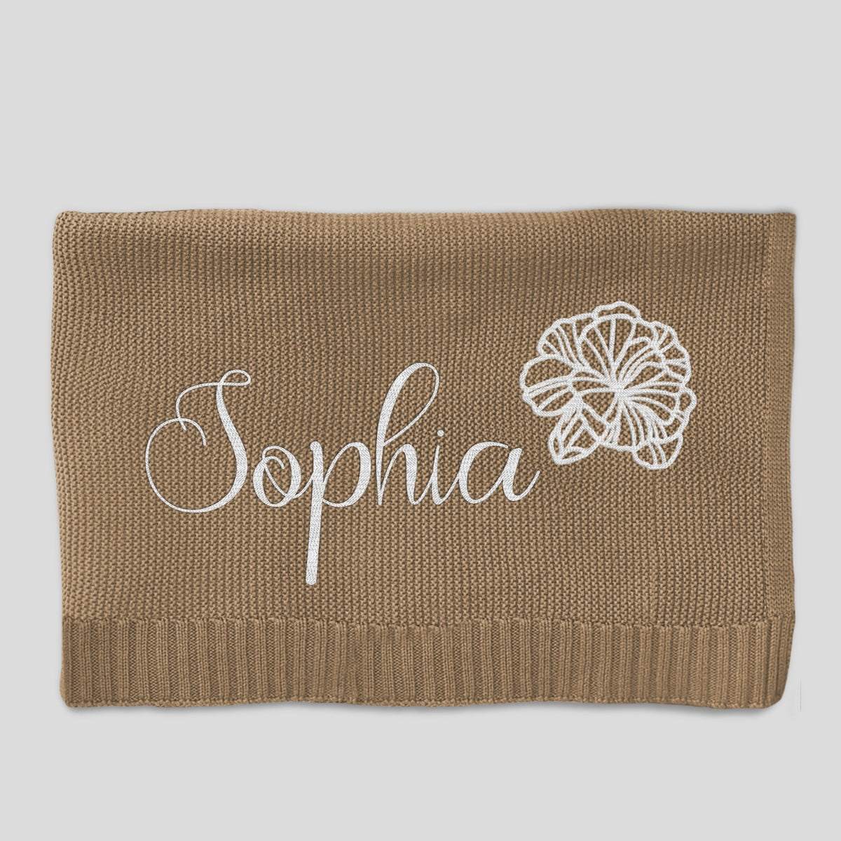 Sweat Dream - Personalized Custom Embroidered Knitted Baby Blanket