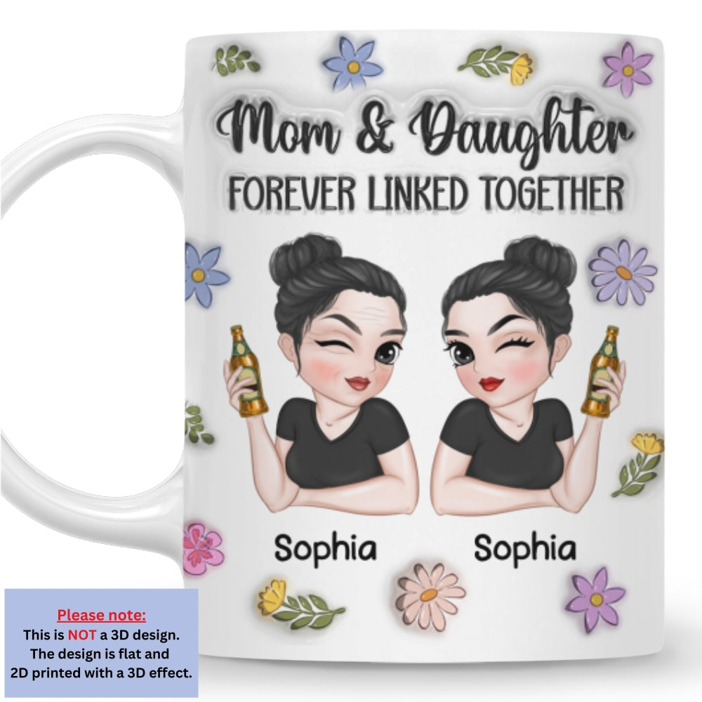 Linked Together - Personalized Custom 3D Inflated Effect Mug