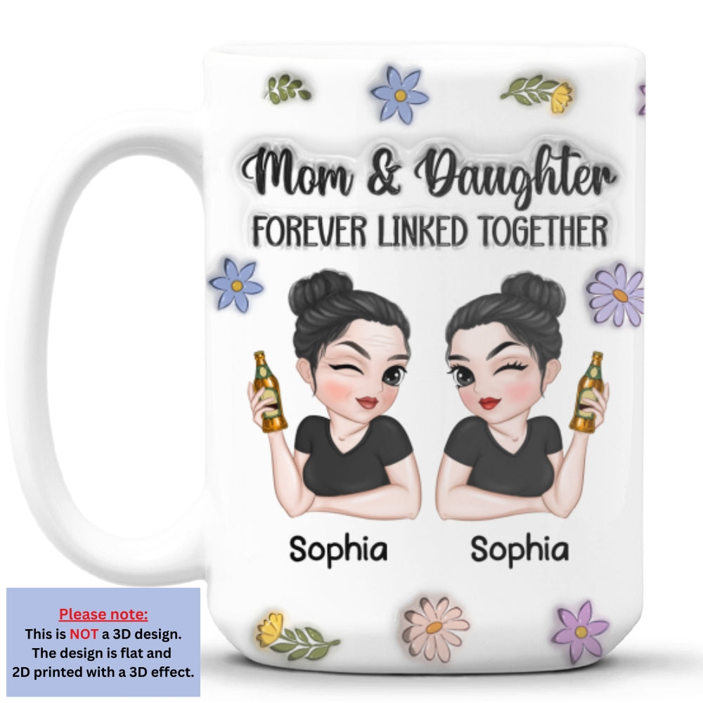 Linked Together - Personalized Custom 3D Inflated Effect Mug