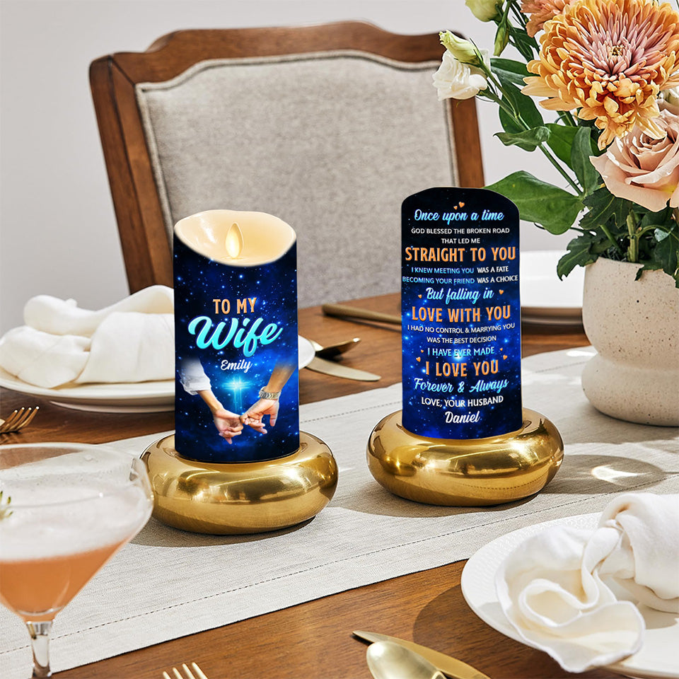 Once Upon A Time - Personalized Custom LED Candle