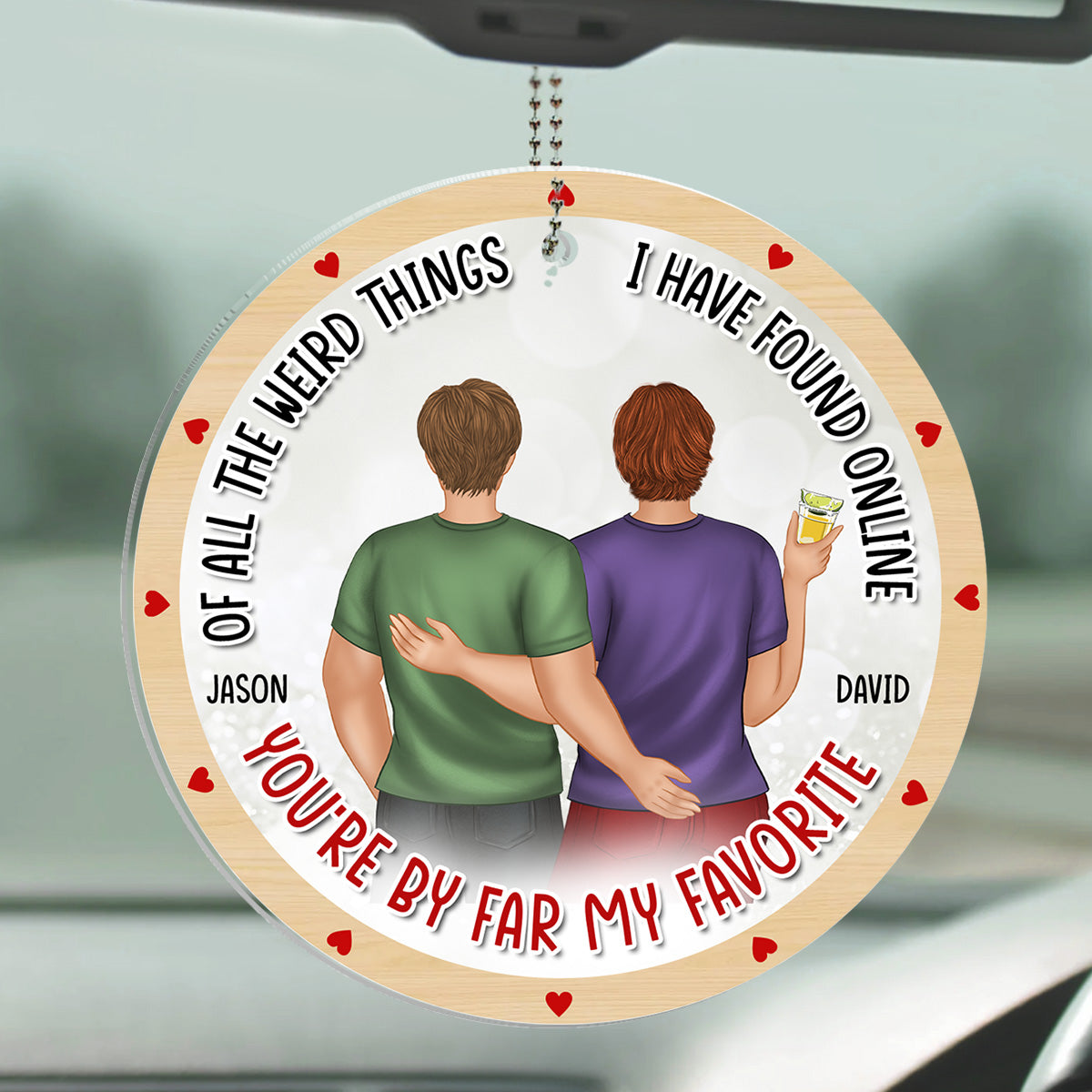 You Are My Favorite - Personalized Custom Car Ornament
