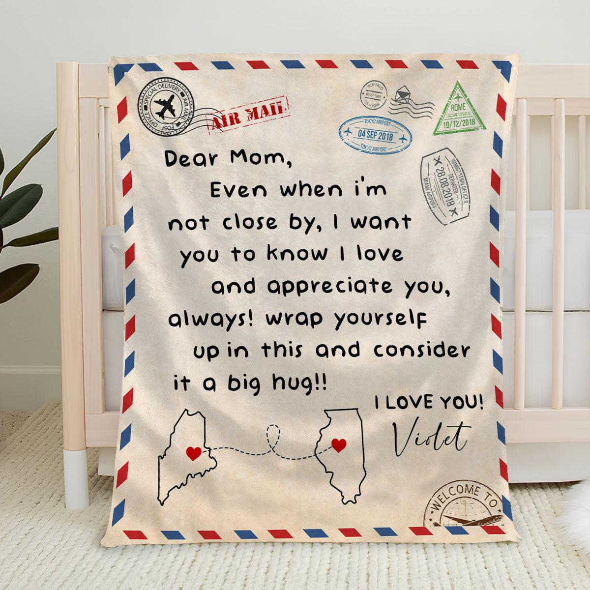 Love And Appreciate - Personalized Custom Fleece Blanket