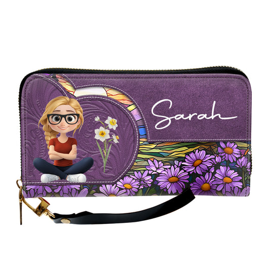 Birth Month Girl - Personalized Custom Leather Wallet